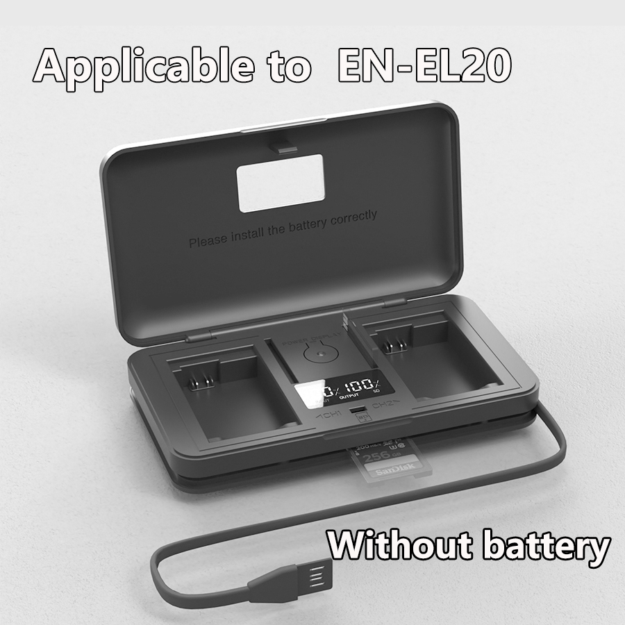 EN-EL20 Nikon Battery Charger for Coolpix P1000 P950 1 j1, 1 J2, 1 J3, 1 S1, 1 V3, Coolpix A A1Camera. 