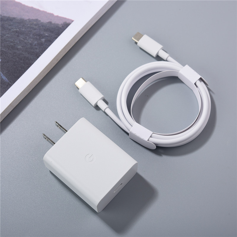 Original 30W Charger For Google Pixel 6 7 8 Pro XL 3 4A Fast Charging EU/US/UK Plug Power Adapter Compatible with USB-C Devices. 