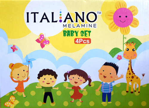 4Pcs Cute Baby Set Italiano Melamine Rfl - Dinner Set