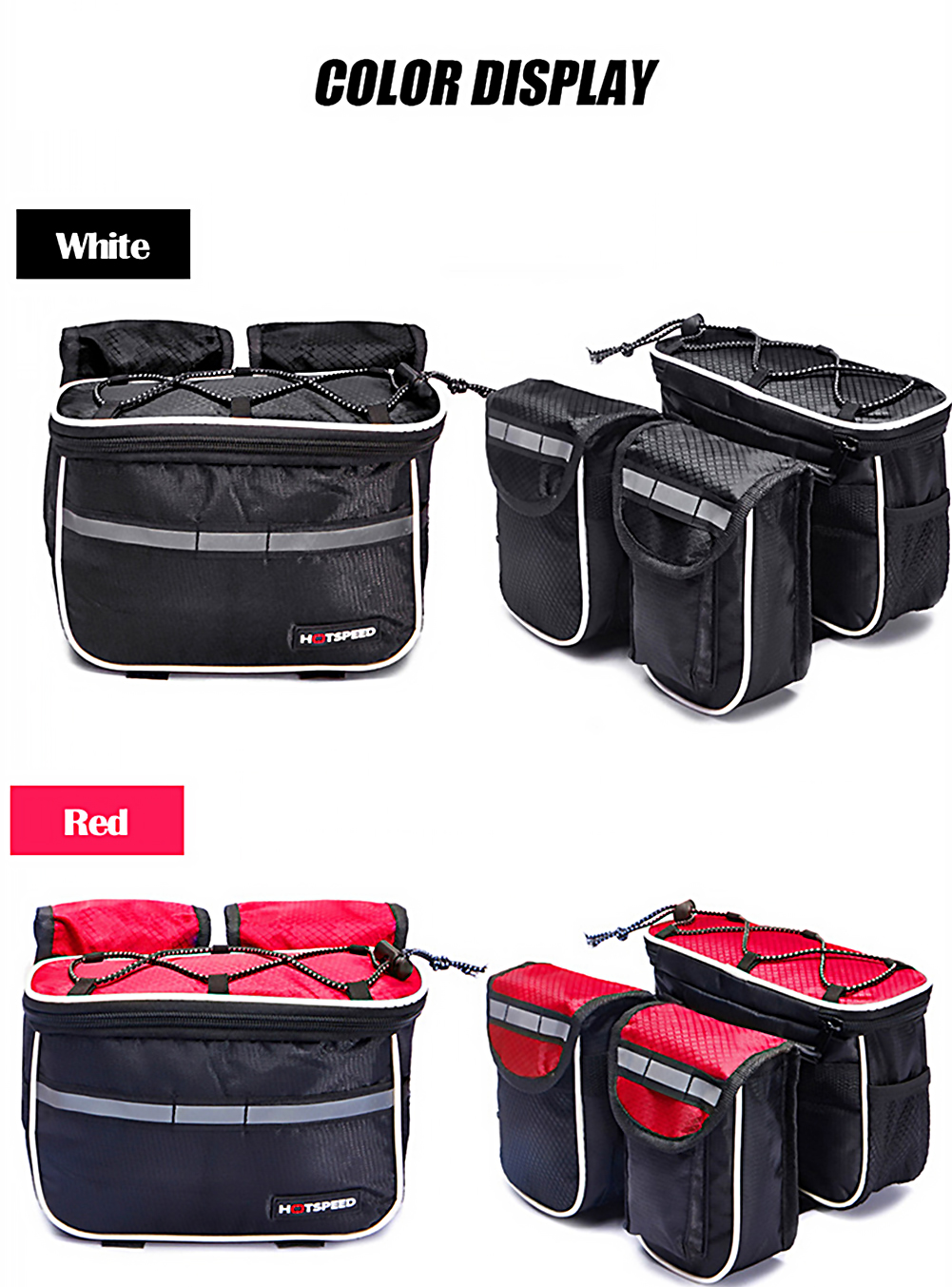 tube bag mountain bike front bag 