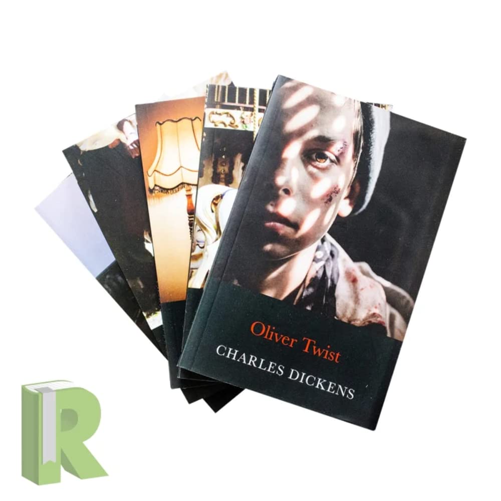 Major Works of Charles Dickens 5 Books Collection Boxed Set (Great Expectations, A Tale of Two Cities, A Christmas Carol, Hard Times & Oliver Twist). 