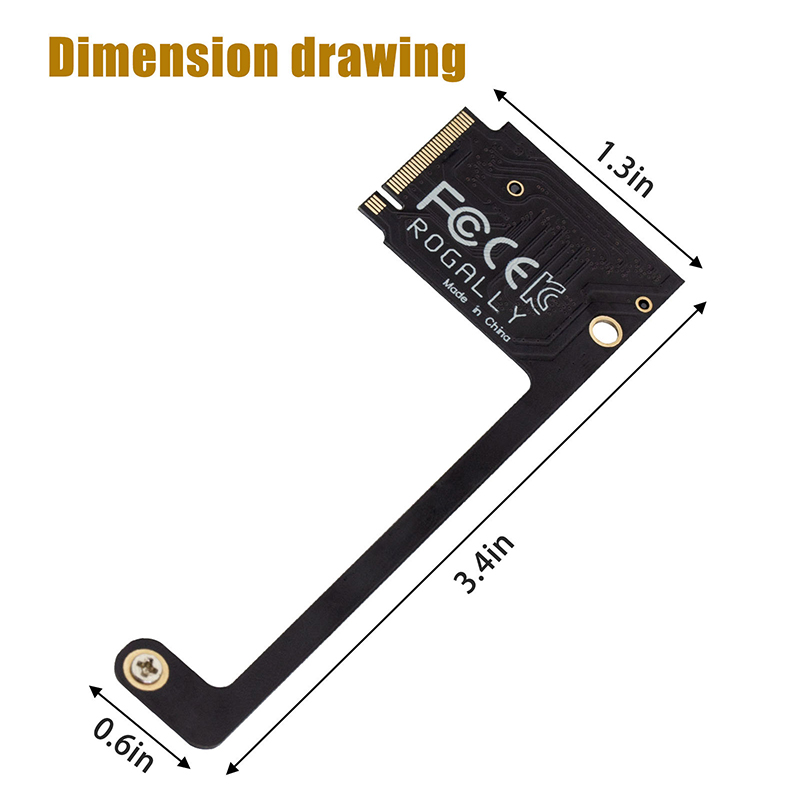 For SSD Memory Card Adapter Converter Accessories For ASUS Rog Ally Handheld Transfer Board PCIE4.0 90 Degrees M2 Transfercard Eatop. 
