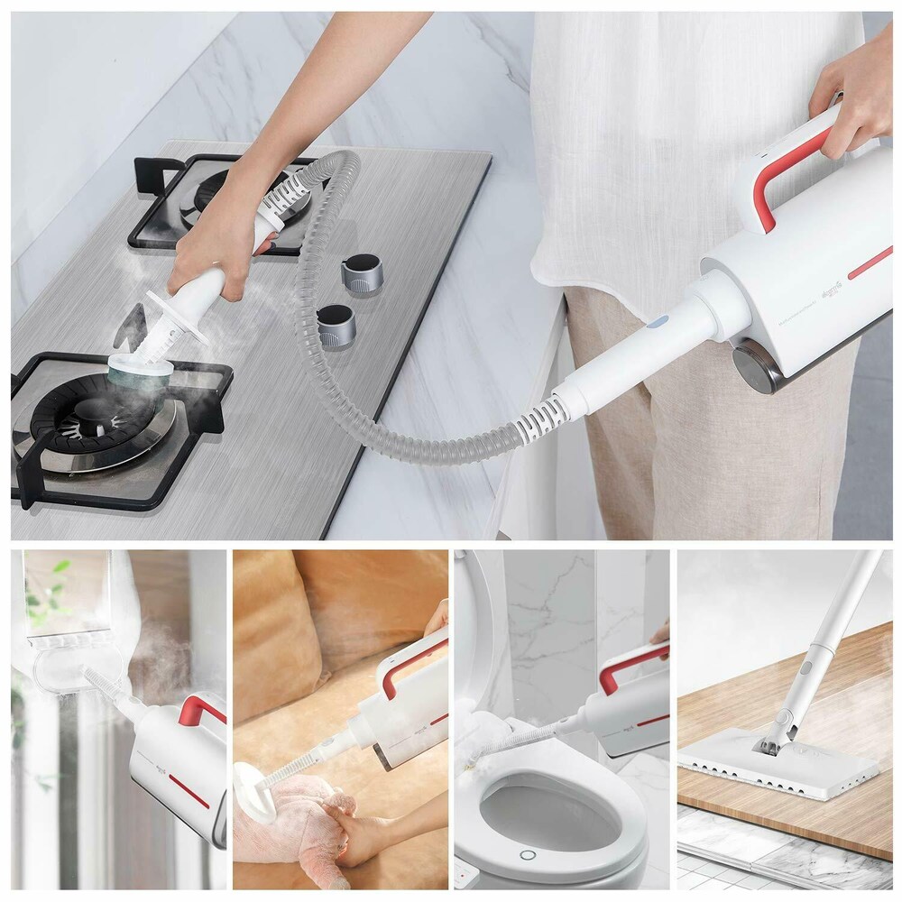 Xiaomi Deerma ZQ610 Multifunctional Handheld Steam Cleaner Anti-Dry Design Steamer Mop Sterilized Cleaner Removable Steam Mop. 