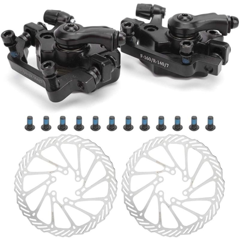 Bike Basikal Disc Brake Set F/R Full Set Bike Brek Disc MTB bike