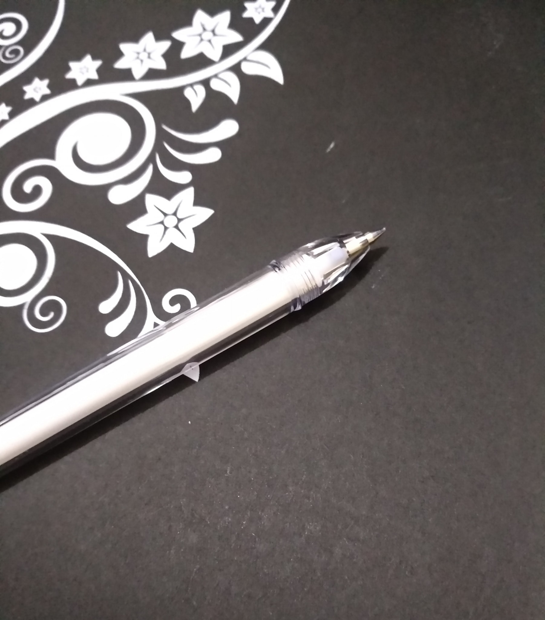 White Gel Pen White INK Pen, Gold & Siver -1 Pc. 