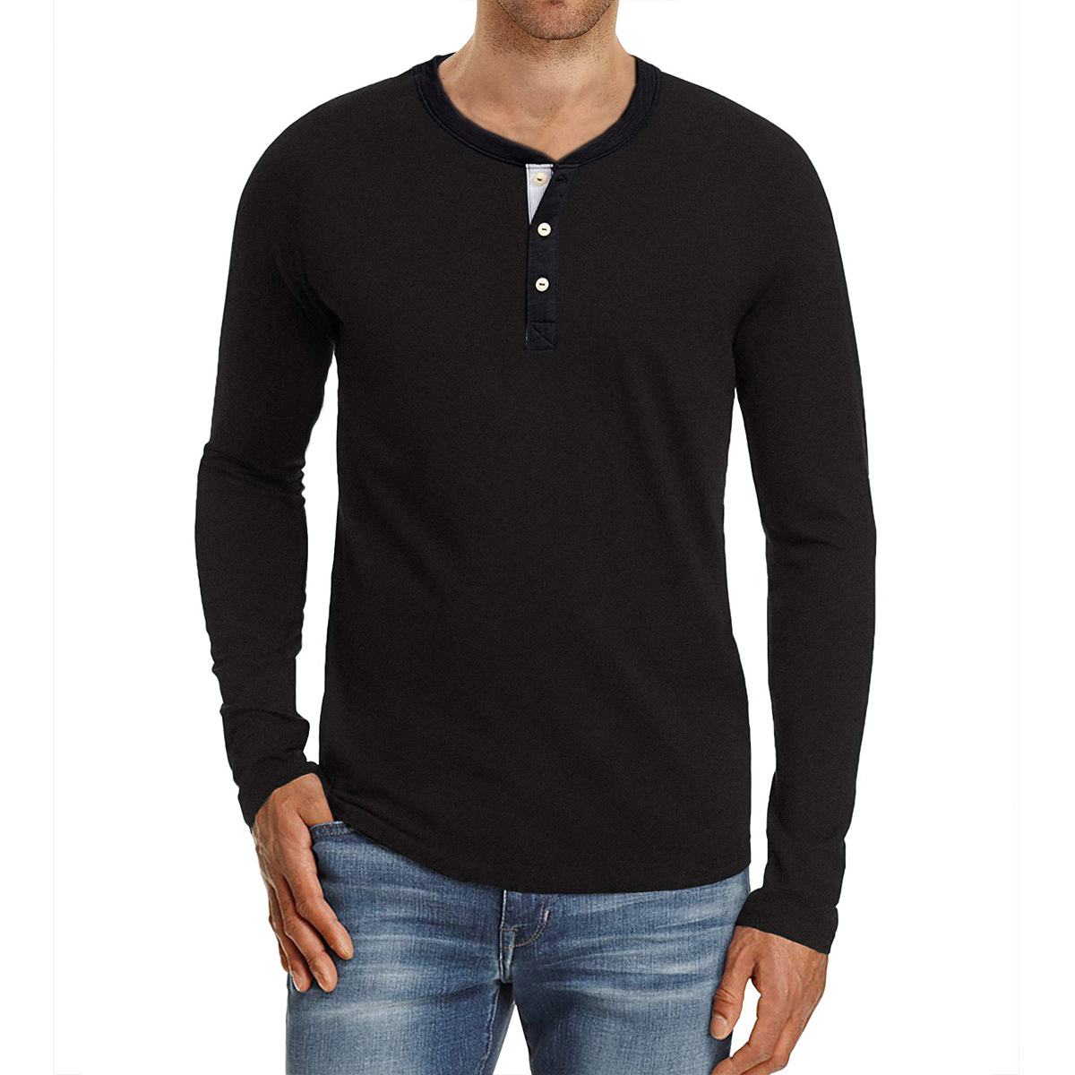 Crew Neck Long Sleeve Shirts Tops 