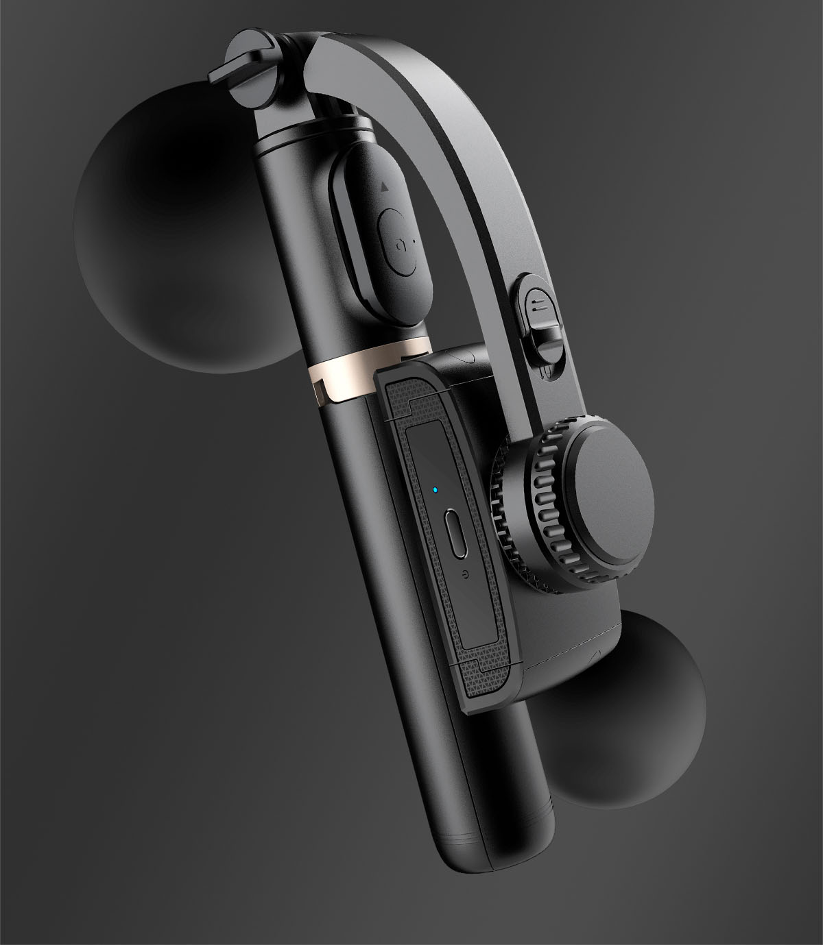 Mobile Video Anti-Shaking Vlog Uniaxial Stabilizer Live Bluetooth Selfie Stick Tripod Horizontal And Vertical Shooting Bracket. 