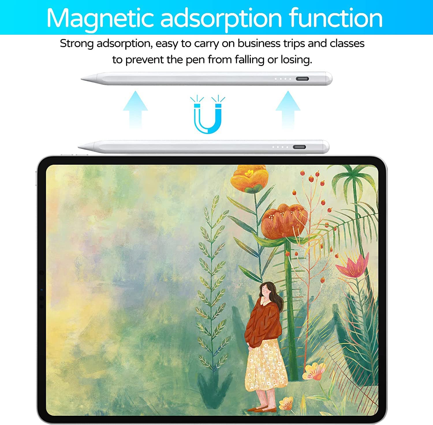 Stylus Pen for iPad Apple Pencil with Palm Rejection Tilt Sensitive Active Digital Pencil for iPad 6 7 8 9 10 iPad Pro Mini Air. 