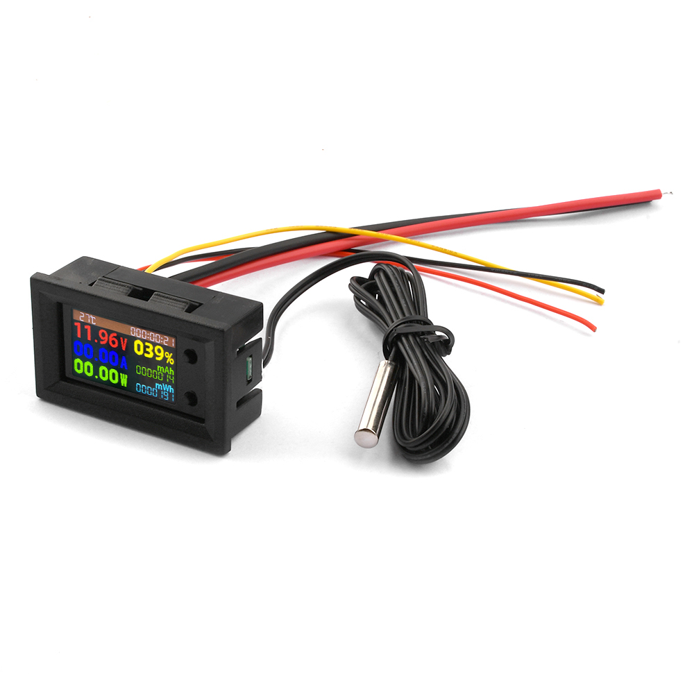 DC 0-200V 10A 100A 300A Multifunctional Battery Capacity Tester Voltage Current Power Energy Meter LCD Digital Voltmeter Ammeter. 