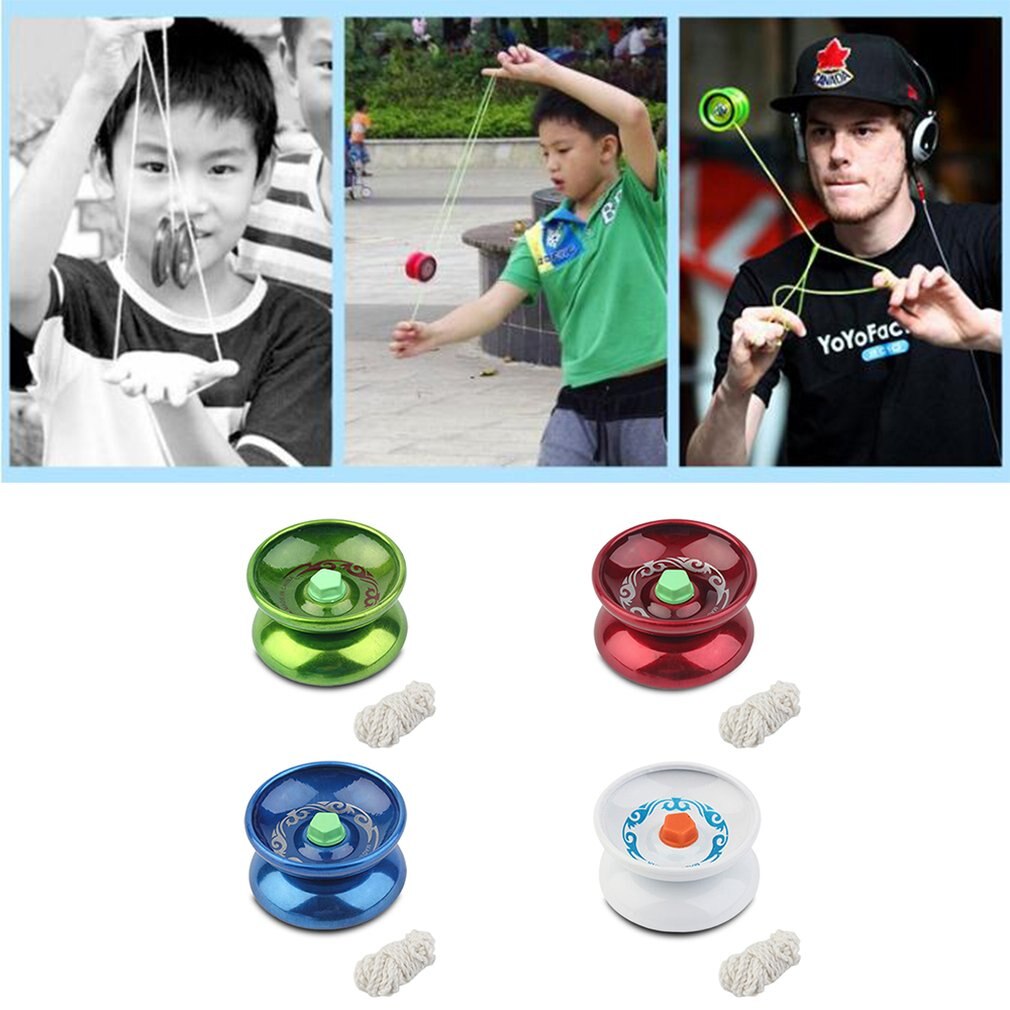Random Color Alloy Magic Yoyo Professional High Performance Speed Cool Alloy Yoyo Leisurely Walk Ball Children Games. 