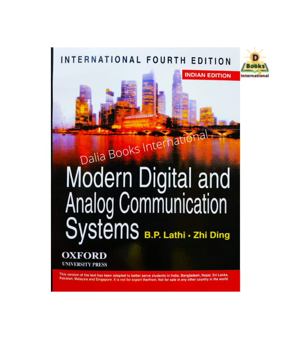 Modern Digital & Analog Communication Systems by B.P. Lathi & Zhi Ding. 