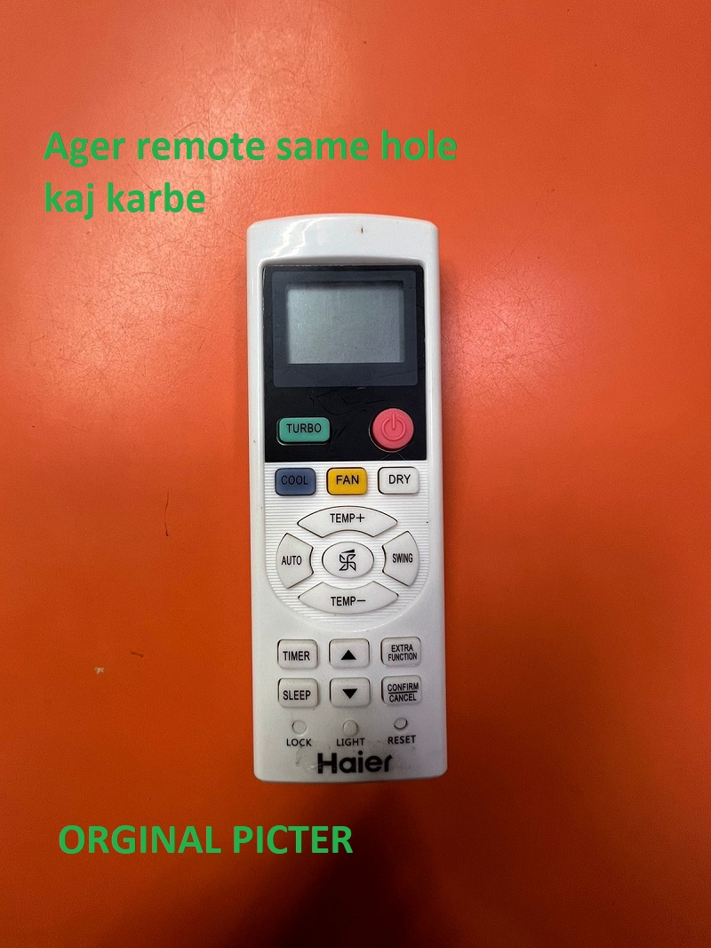 AC Remote Control (Old Remote Exactly Same Remote Will Only Work) Compatible for Haier AC Remote. 