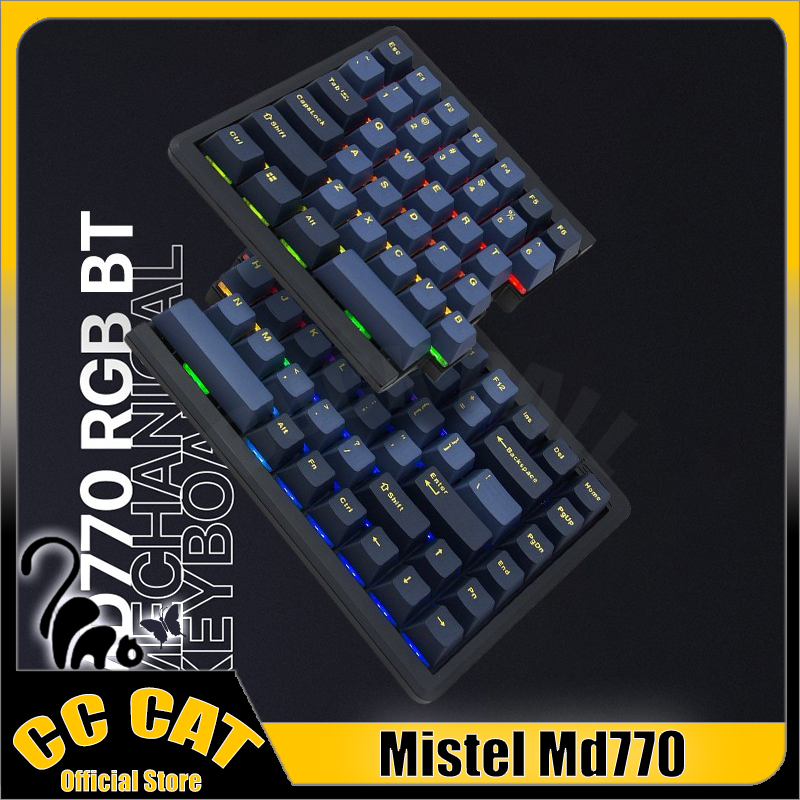 Mistel Md770 Split Mechanical Keyboard Mechanical Keyboard Rgb Gaming Office Keyboard Win/Mac Dual System Compatible Gift