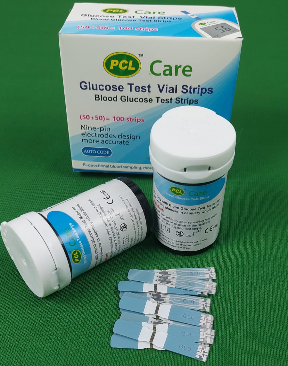 PCL Care Glucose Test Vial Strips 50 pcs. 