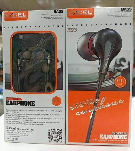 Excel Music HiFi Headphone, High Definition Sound Quality E 23. 