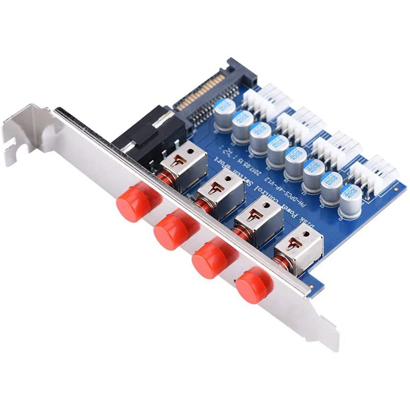 HDD Power Control Switch Hard Drive Selector SATA Drive Switcher for Desktop PC Computer. 