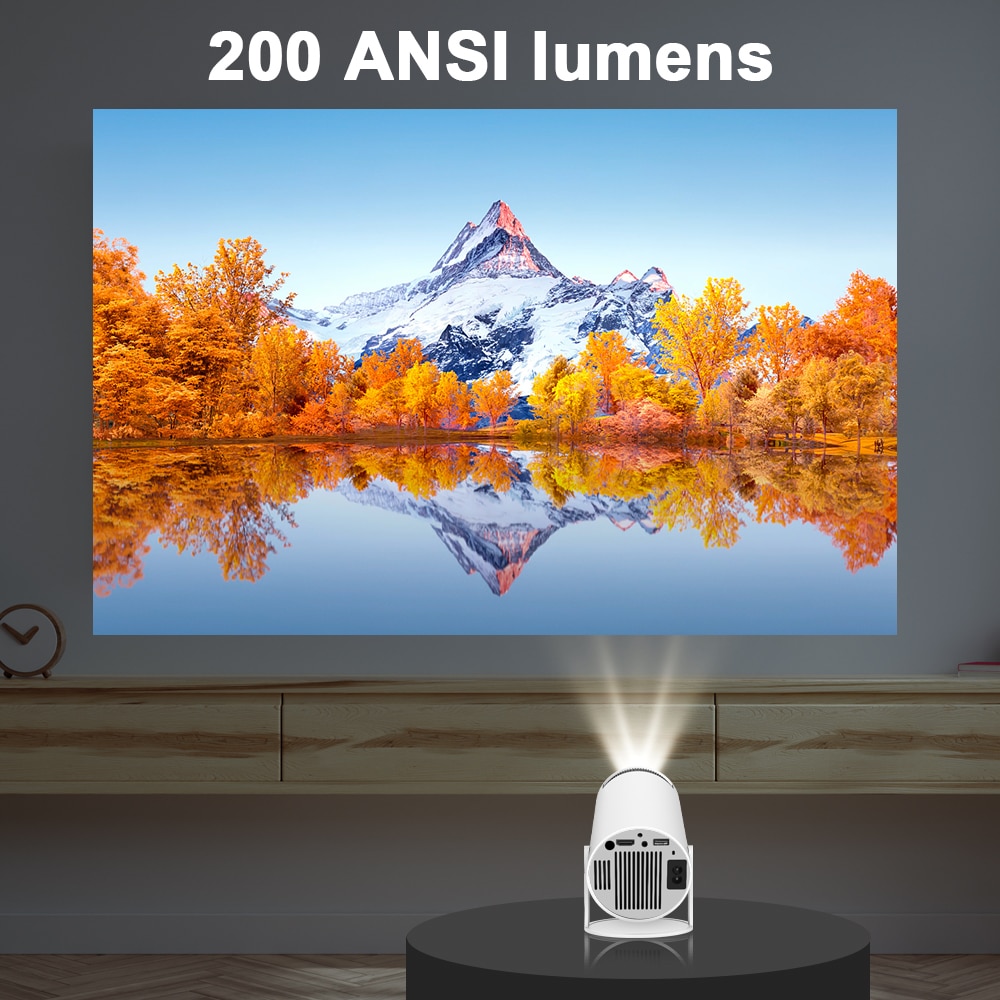 Home Theatre Android Smart Projector HY300 4K  WiFi Bluetooth portable Projector Price in Bangleadesh. 