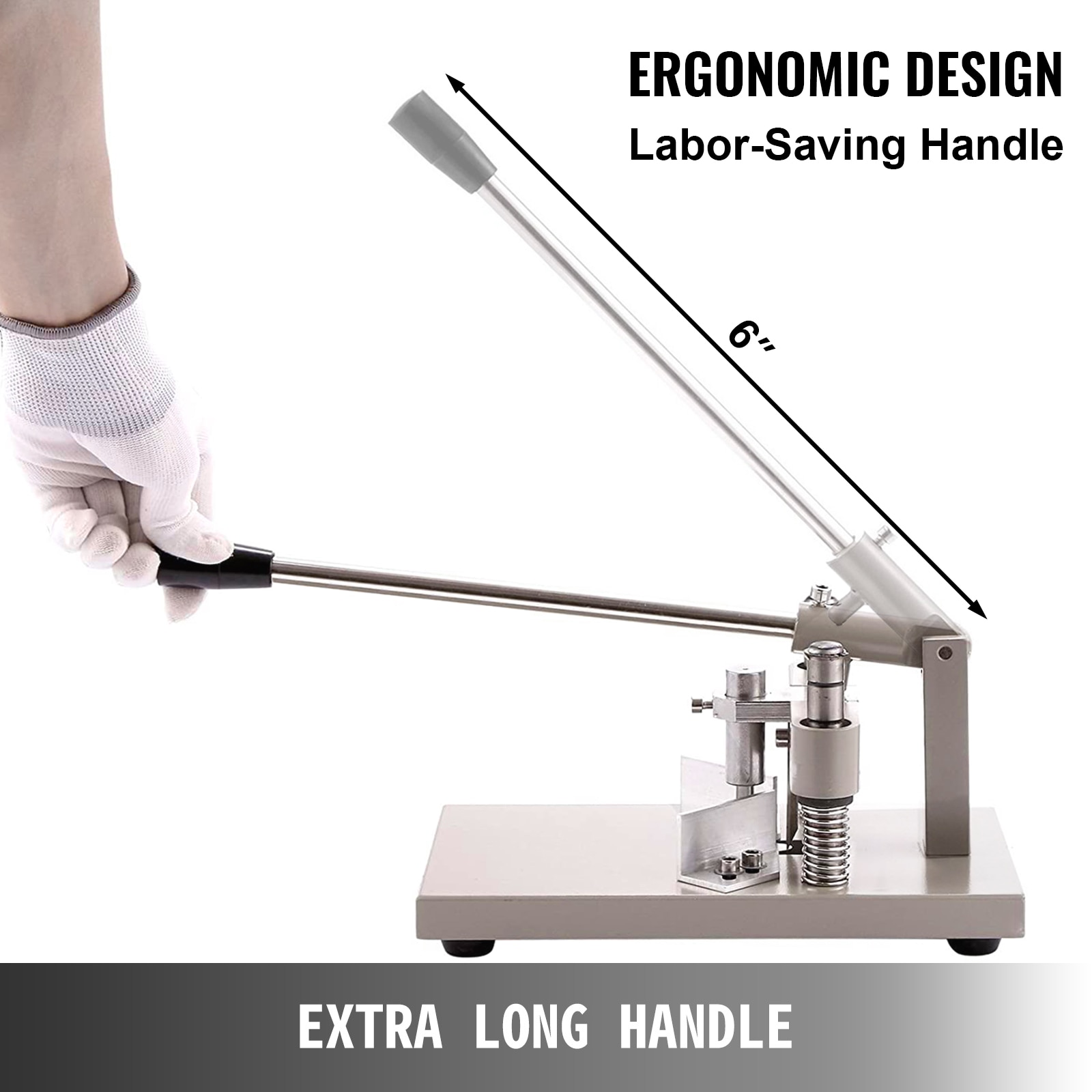 VEVOR Manual Corner Rounder Die Cutter With Paper-Pressing Device 30mm Cutting Height Heavy Duty for Printing Packaging Industry. 