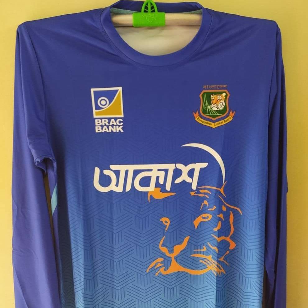 cricket jersey full sleeve blue