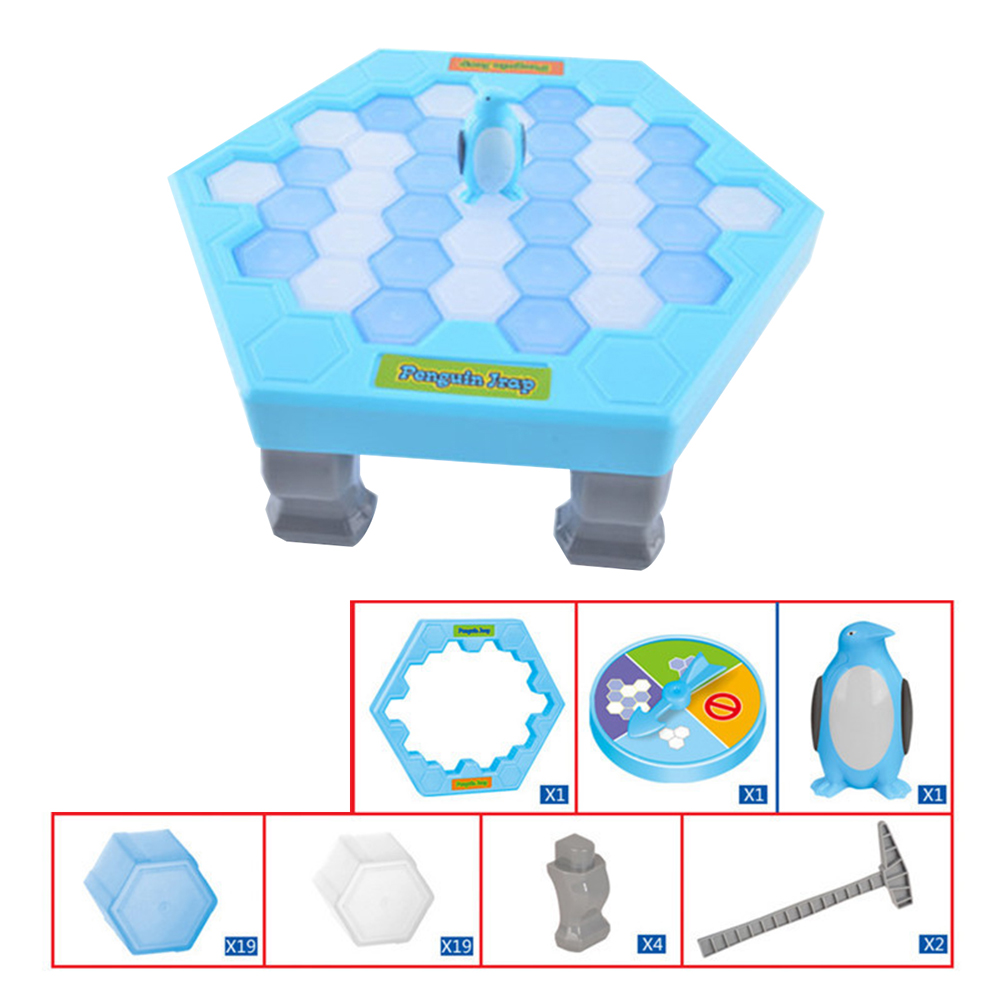 Save Penguin Ice Block Breaker Trap Toys Funny Parent Children Kids Table Game. 