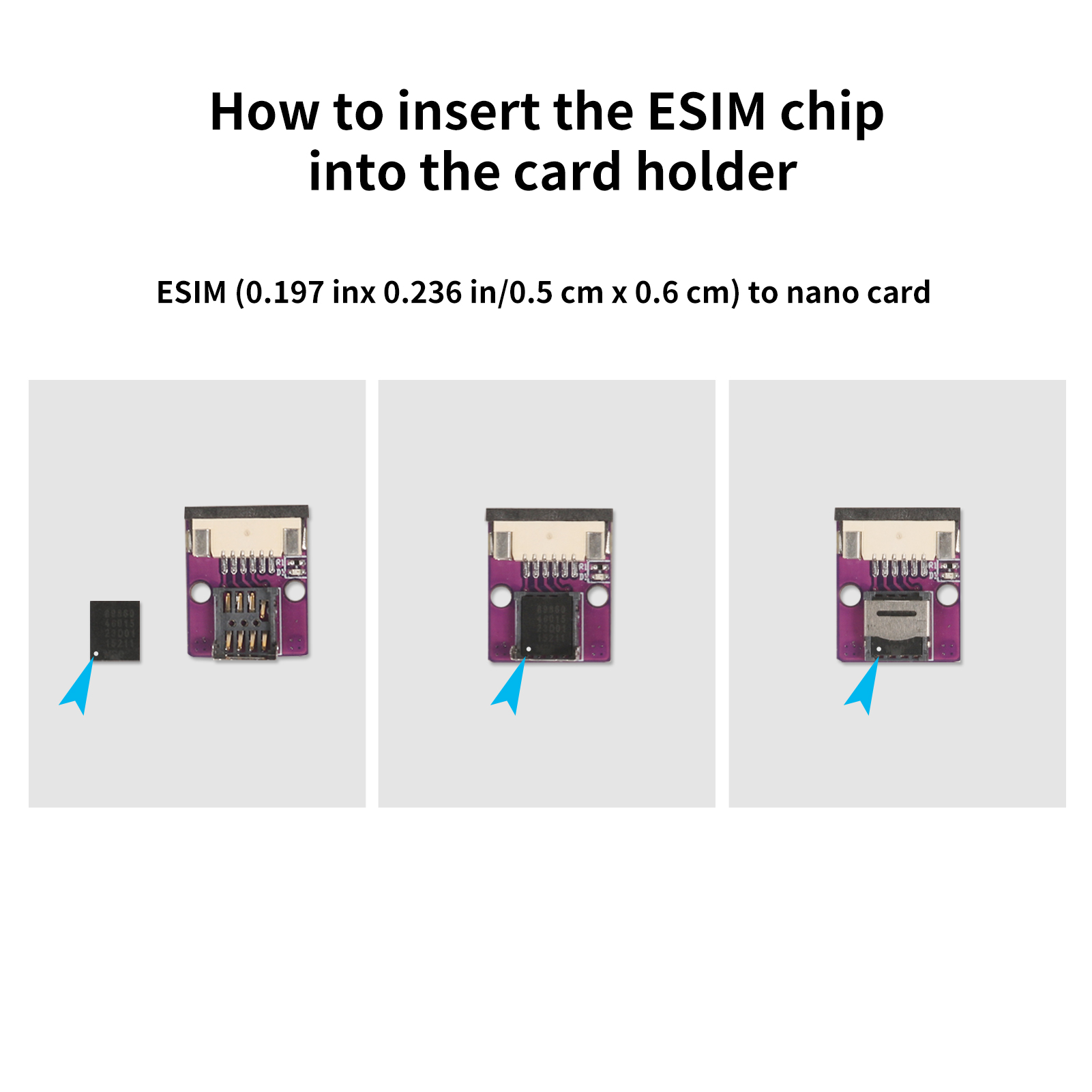 ESIM to Nano SIM Expansion Cable ESIM Card Adapter Conversion Board ESIM Lab Test ESIM Conversion Card Holder No Soldering Requi. 