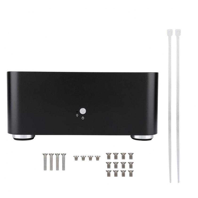 Aluminum alloy case for mini computer case, HTPC case for onysa 3.5 mm with dual USB3.0 / USB 2.0 interface