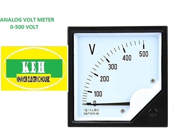 ANALOG DIRECT PANEL VOLT METER 0-500VOLT AC. 