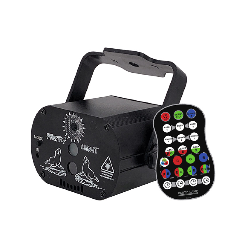 Vocoal Laser Lights Stage Lights Party Lights DJ Disco Sound Activated Strobe Lights RGB Led Laser Projector With Remote Control For Birthday Wedding