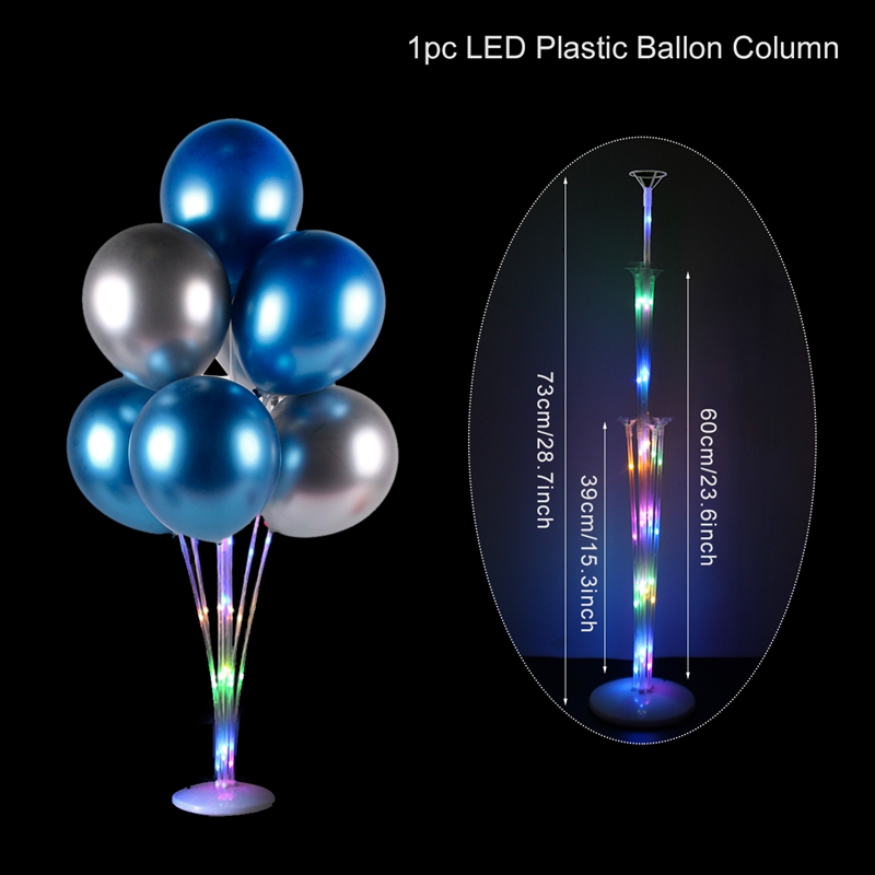 LED Light Balloons Holder Stand Support Column Confetti Baloon Baby Shower Birthday Party Decor Holder Ballon Accessories Arch