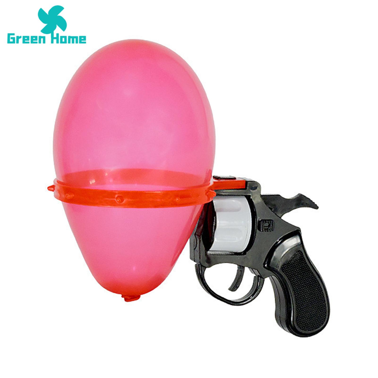 Balloon Shooter Game Russian Roulette Revolver Toy with 10 Balloons Fun Party Game for Bar Interactive Pranks Desktop Lucky Turntable Wheel Shooter