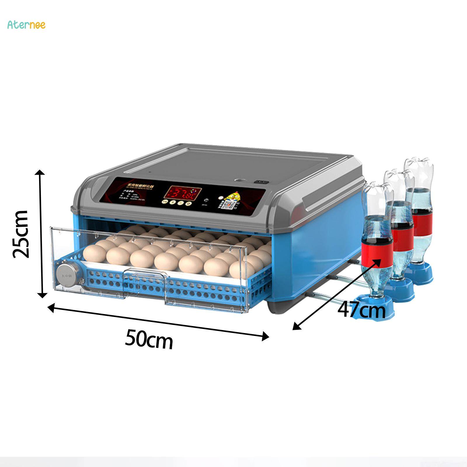 Automatic Egg Incubator Easy Cleaning Chicken Hatcher for Quail Goose Pigeon 48 Eggs. 