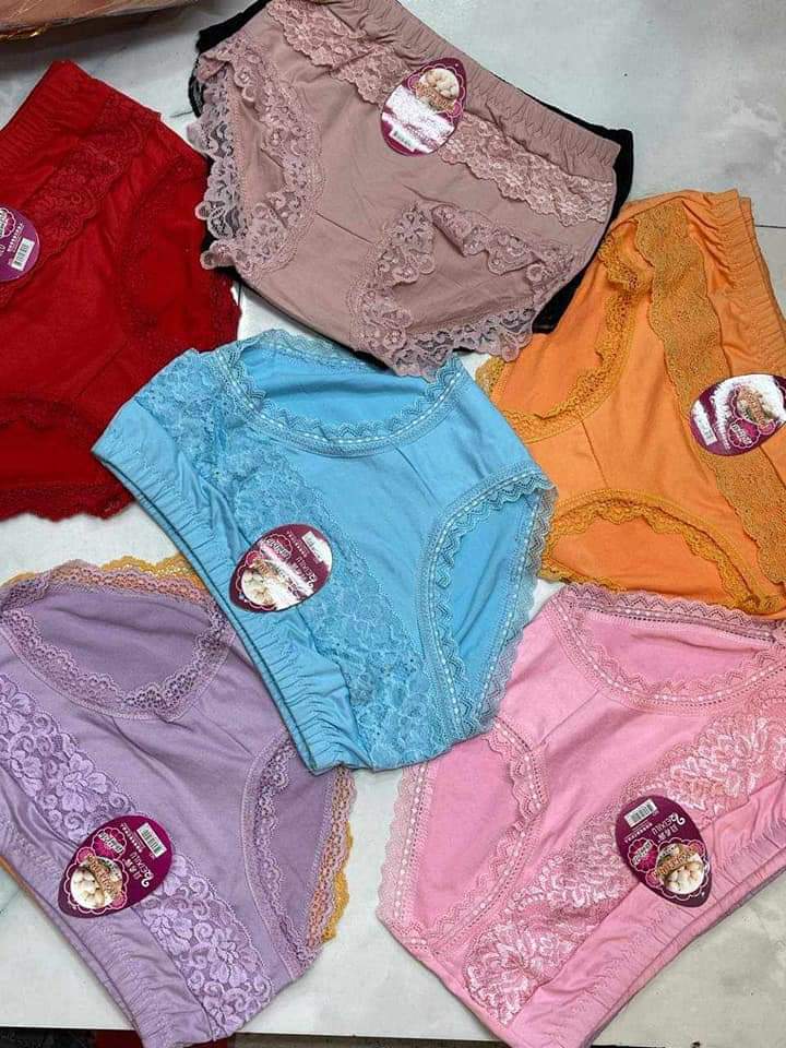 Premium Ladies Cotton Underpants Breathable Women Panties Pure Lace Ladies Underwear