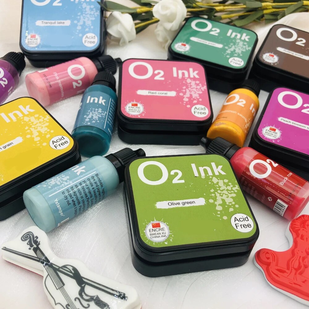 Alinacutle Water-reactive Oxide Ink Pads Stamping Tools For Clear Stamps Scrapbooking Handmade Craft Art Paint Ink Pad. 