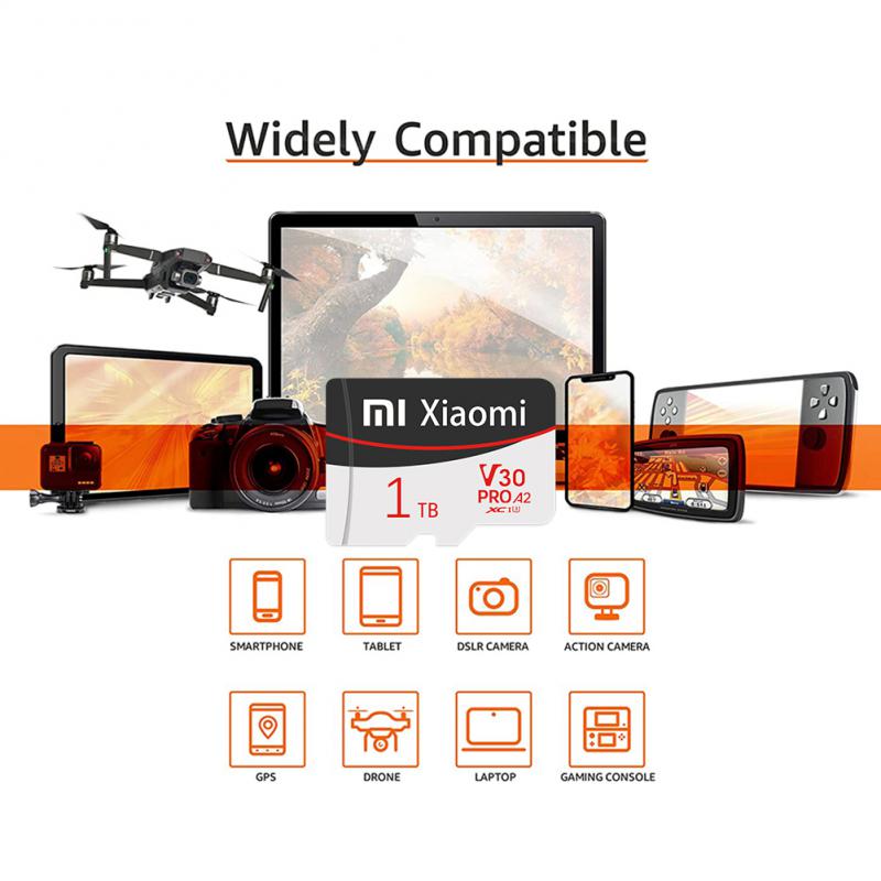Xiaomi 2TB Micro SDXC TF SD Card A2 V30 1TB Memory Card Camera High Speed Flash SDCard A2 512GB Expanded Storage for Android. 