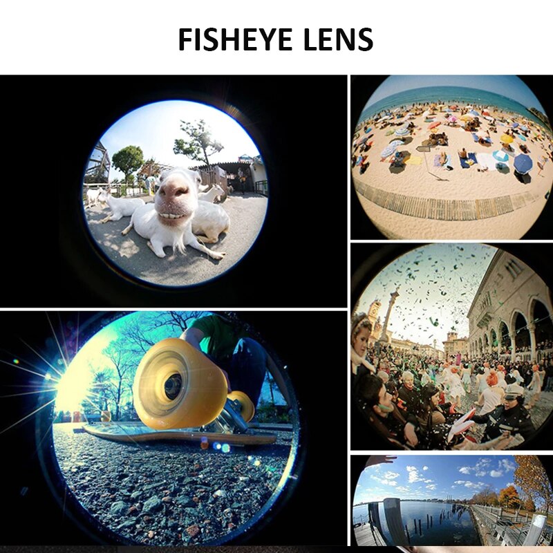 【YIYANGMAOYI111】3 in 1 Phone Lens Fisheye Lens Wide Angle Macro Lenses Twenty Times Polishing for Iphone 5 6 Samsung Huawei. 