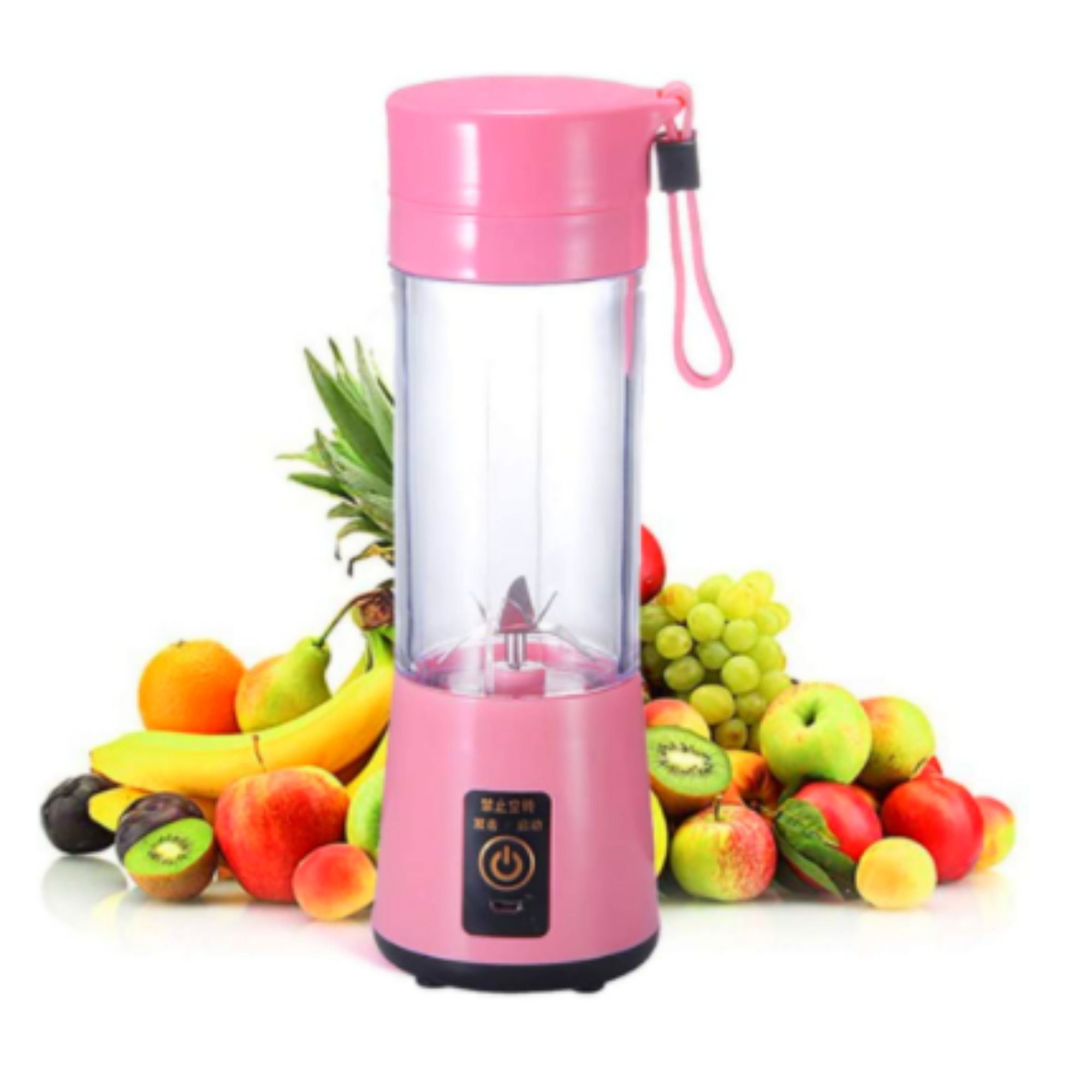 Mini Portable Blender 400ml Juicer Blender Fruit Mixing Machine With Usb Charger Cable 4 Blades. 