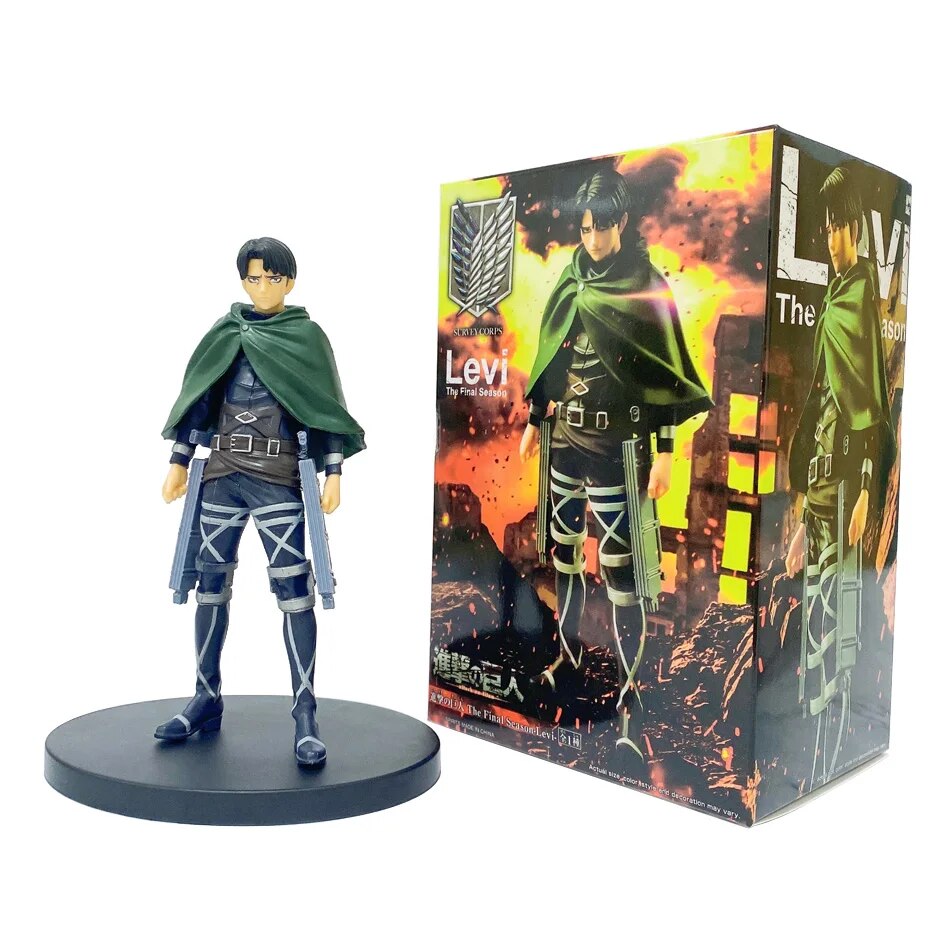 Attack on Titan 16cm Rival Ackerman Action Figure Levi Figurine Rivaille Collection Model PVC Dolls Toys. 