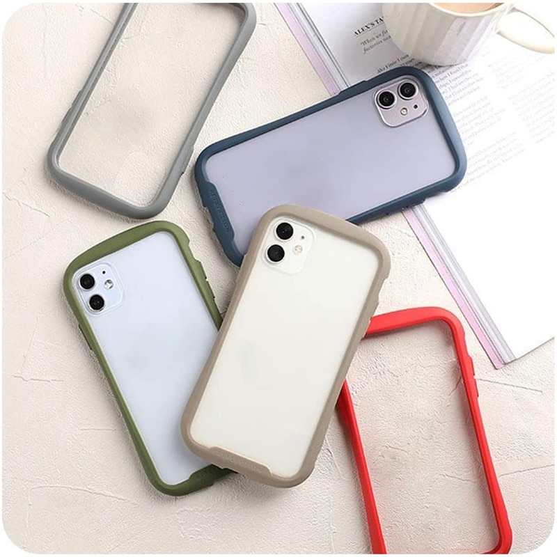Bumper iFace Reflection Phone Case For iPhone 11 Pro 12 Mini 7 8Plus X XR XS Max Shockproof Hybrid Clear Acryl Protection Cover. 