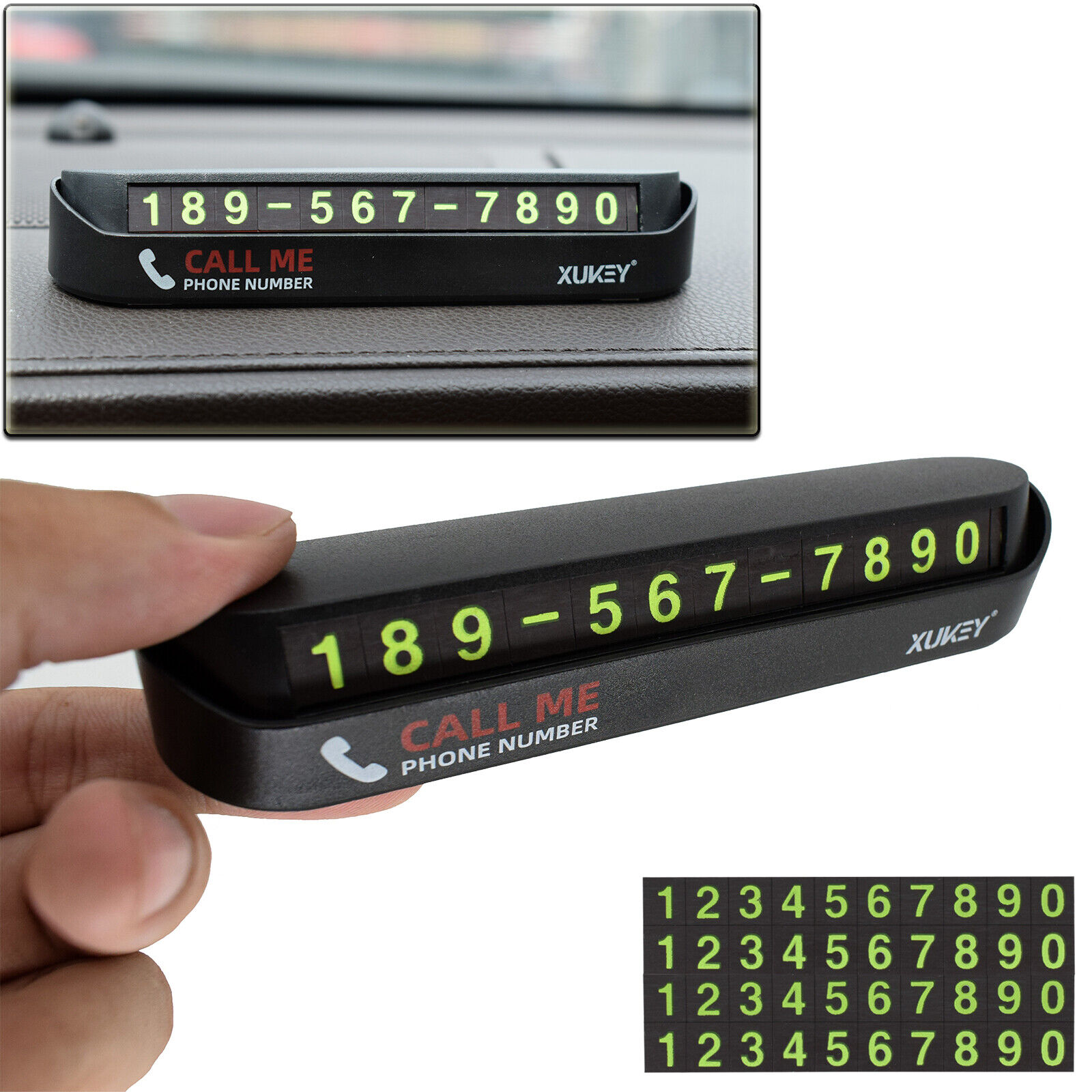 Car Temporary Parking Phone Number Card Plate Telephone Number Car Park Stop Automobile Accessories Car-styling. 