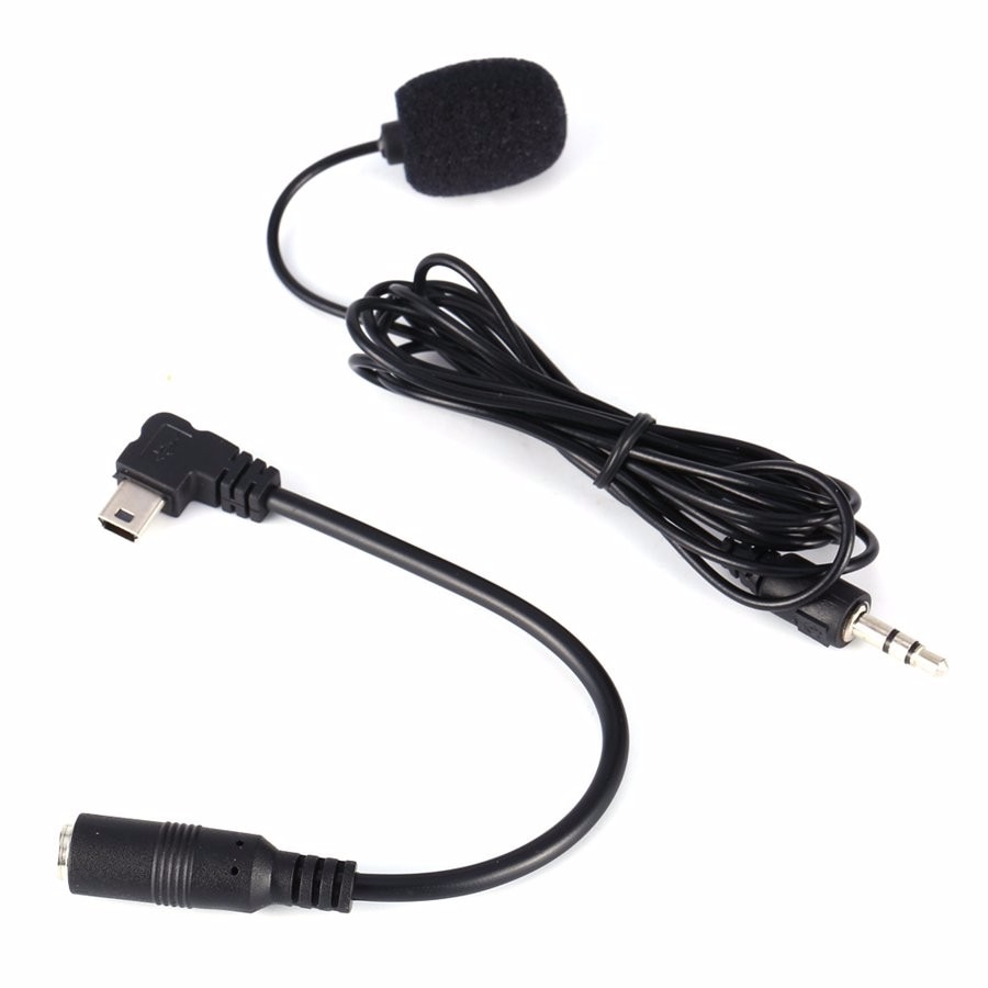 Mini 3.5mm External Microphone For GoPro Hero 3/3+/4 Camera Accessories + Audio Coverter Cable For Go Pro Hero 4 USB Microphone