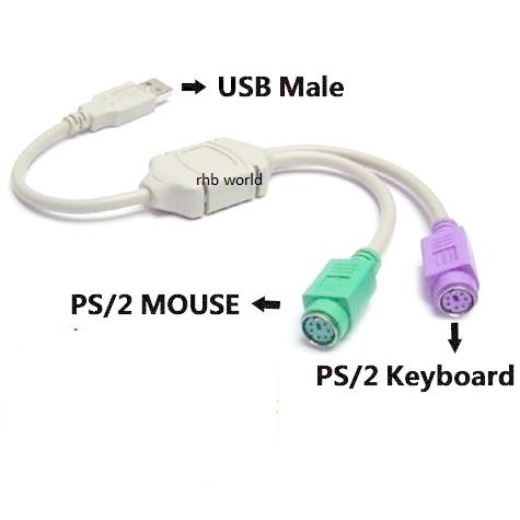 USB Male to PS2 Female Cable Adapter Converter Use For Keyboard Mouse hot***white***