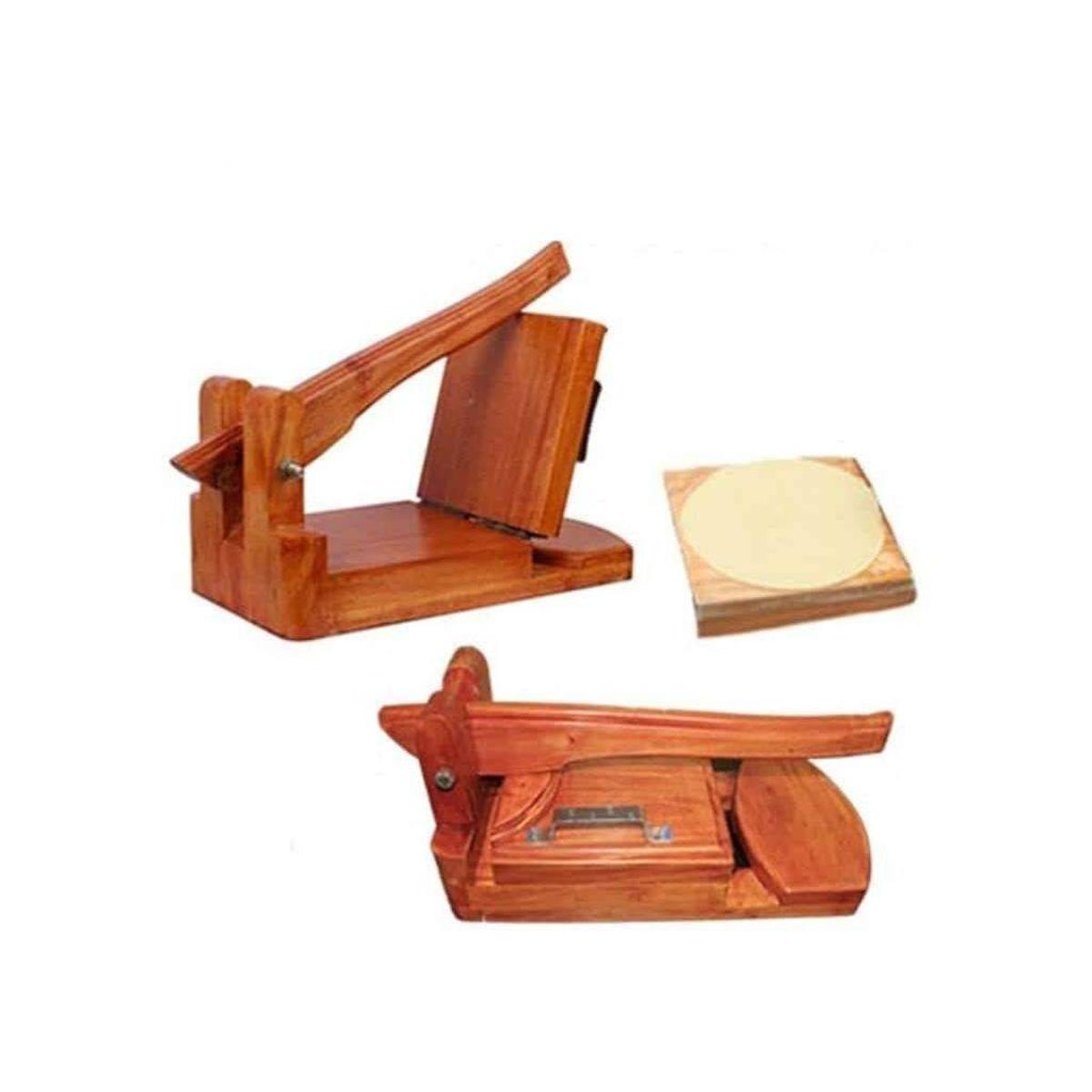 MANUAL HAND WOOD EASY ROTI MAKER