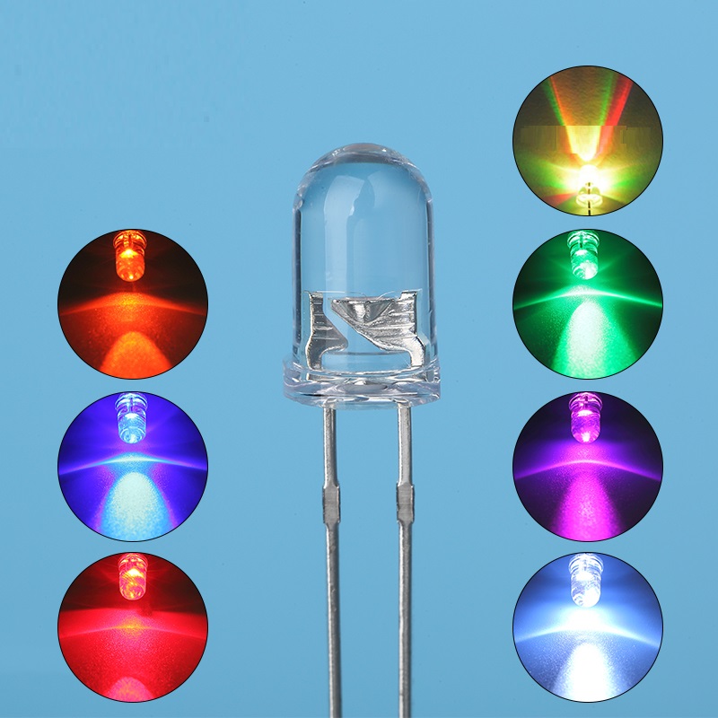 RGB 5 mm Auto Flashing Emitting Diode Led Light 20 Ps. 