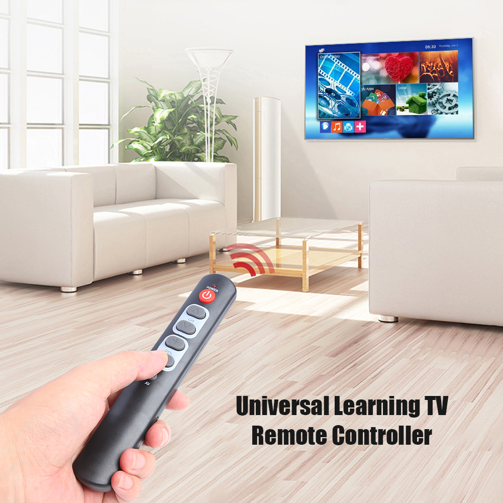 Universal 6 Key Learning Remote Controller For TV STB DVD DVB HIFI Professional TV Learning Remote Switch Smart Home Accessories. 