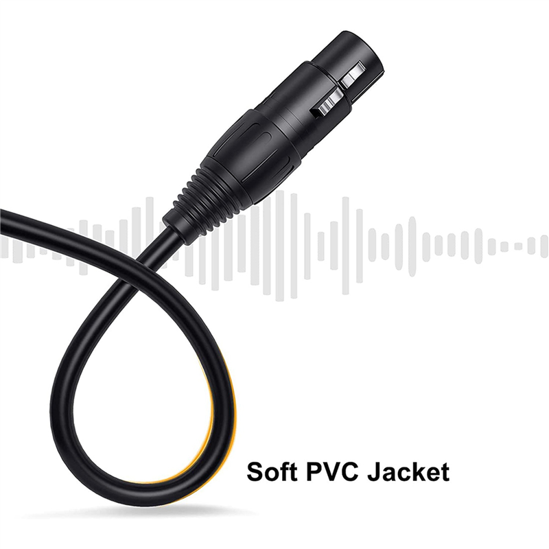 2X XLR Y-Splitter Cable, XLR Male to Dual XLR Female Mic Combiner Y Cord Balanced Microphone Adaptor Patch Cable - 50cm