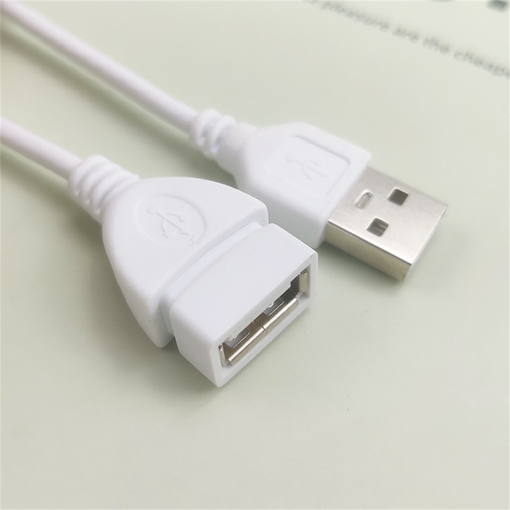 Wide Scope Of Application Beige White Extension Cord Durable Mouse And Keyboard Usb Male To Female Extension Cable. 
