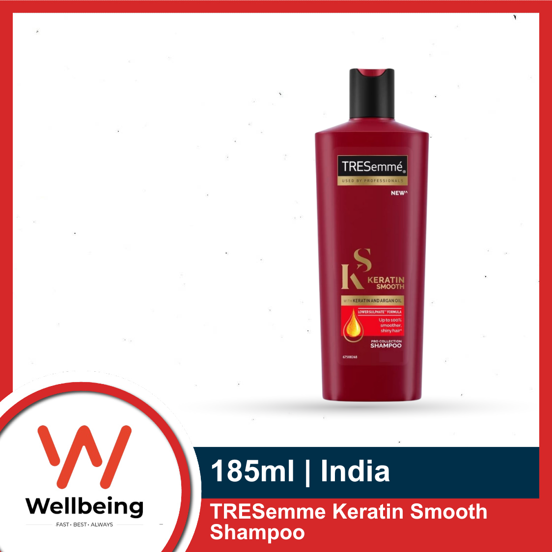 Tresemme Shampoo 185ml Keratin Smooth With Marula Oil Shampoo | India