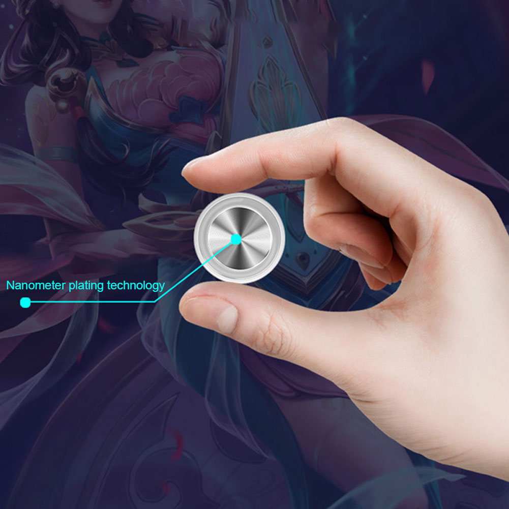 FanstyGoods Round Game Joystick For Mobile Phone Rocker Tablet Android  Metal Button Controller Easy Chicken Dinner With Suction Cup. 