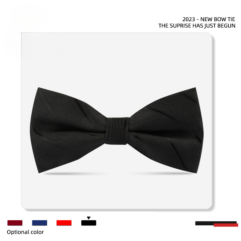 men's solid color groom, wedding tie, best man, burgundy wedding bow, suit shirt, dress, black men