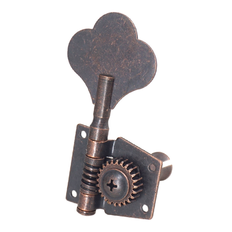 Guitar Vintage Open Bass Guitar Tuning Key Pegs Machine Heads Tuner 4R for 4 Strings Bass Red Bronze. 